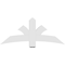 Ekena Millwork Davenport Architectural Grade PVC Gable Bracket, 60"W x 25"H x 4"D x 6"F, 10/12 Pitch GBP060X25X0406DAV00 - alternate 4